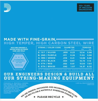 Daddario EXL120 Guitarstrenge (Super Light, 09-42)