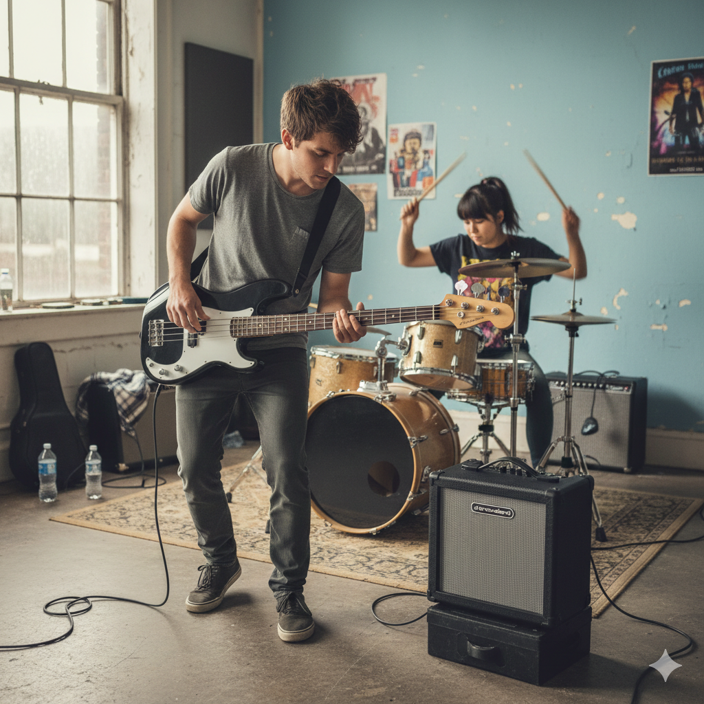 Grooveland PB El-bas (Sort)