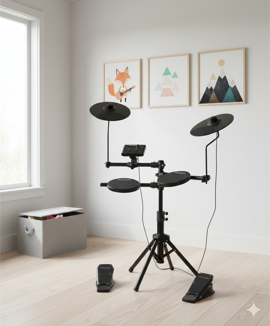 Grooveland ED60 Elektrisk Trommesæt Komplet Pakke