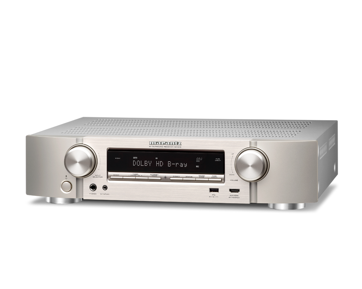 Marantz NR1510/N1SG 5.2 Surround Receiver, Sølv