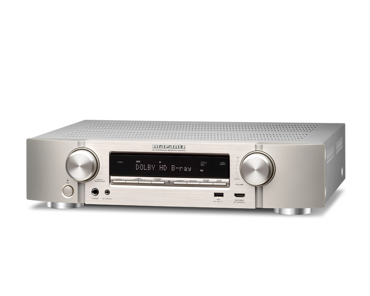 Marantz NR1510/N1SG 5.2 Surround Receiver, Sølv