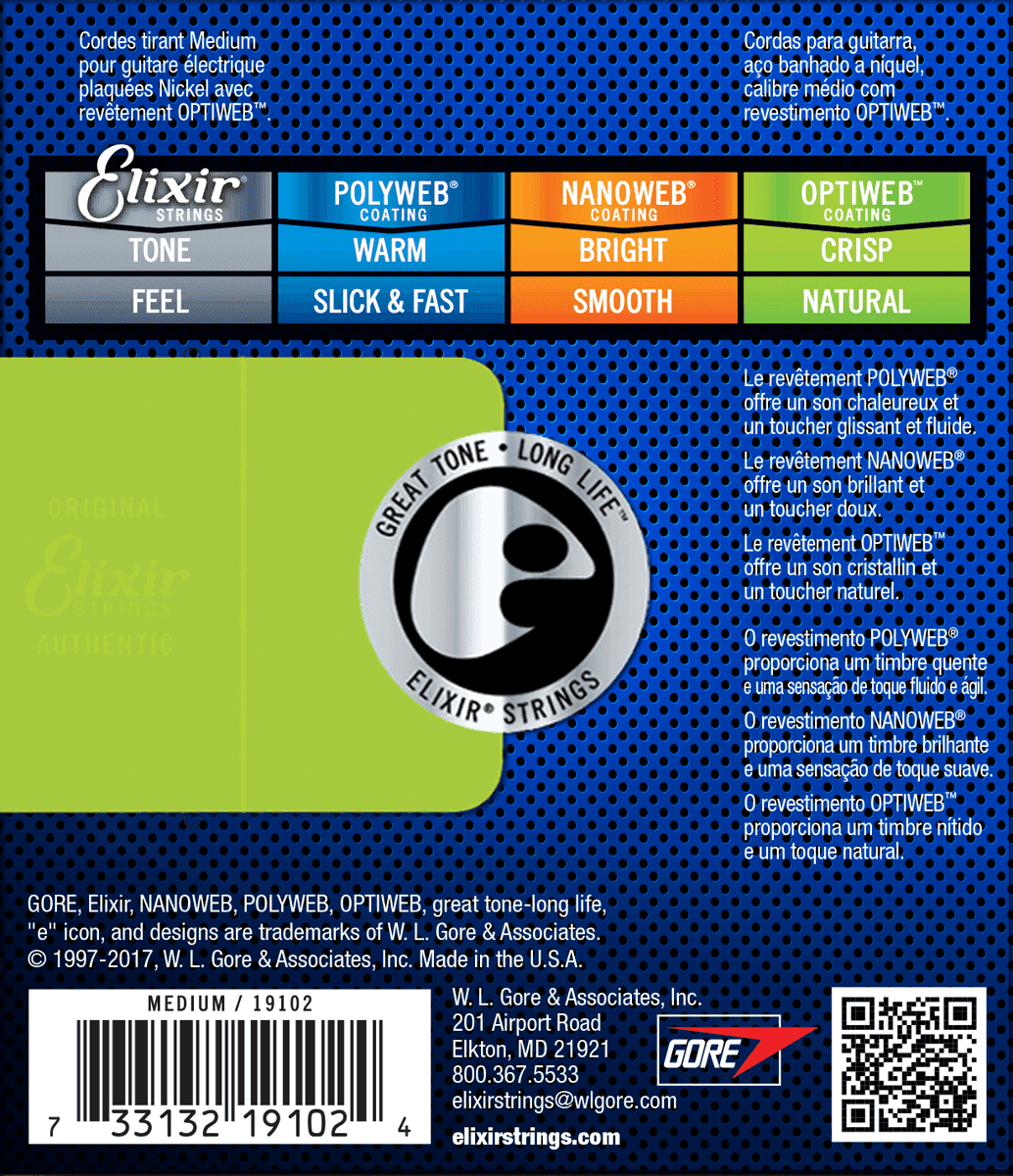 Elixir Optiweb Guitarstrenge (Medium, 11-49)