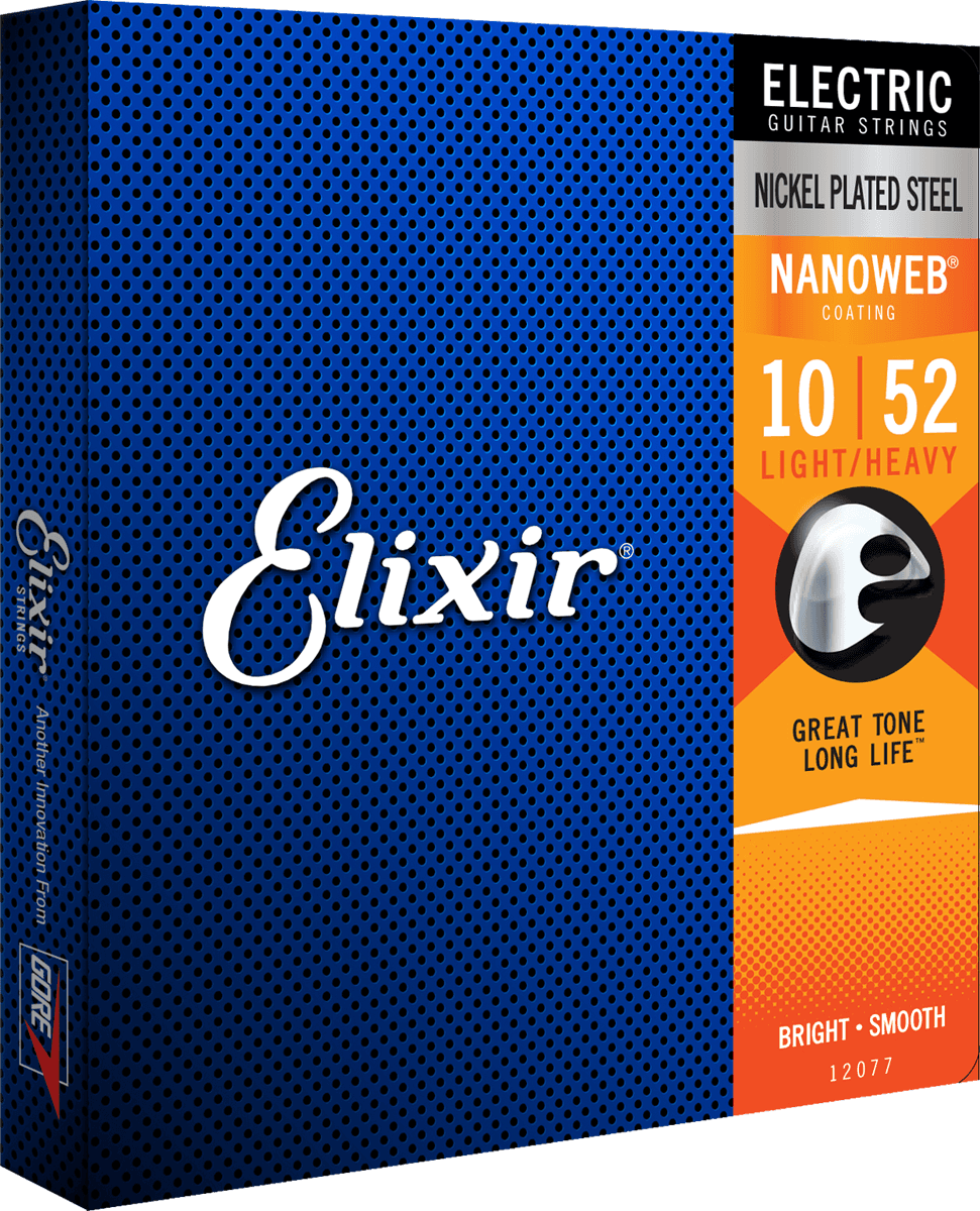 Elixir Nanoweb Guitarstrenge (Light Heavy, 10-52)