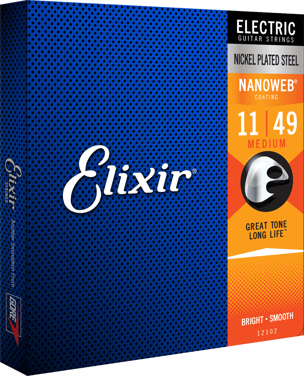 Elixir Nanoweb Guitarstrenge (Medium, 11-49)