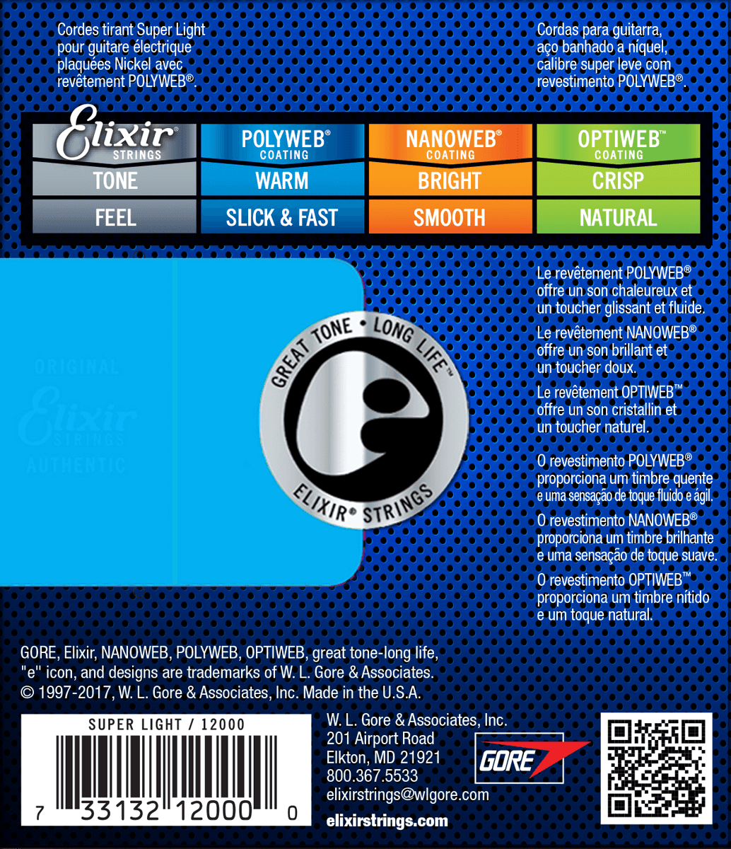 Elixir Polyweb Guitarstrenge (Super Light, 09-42)