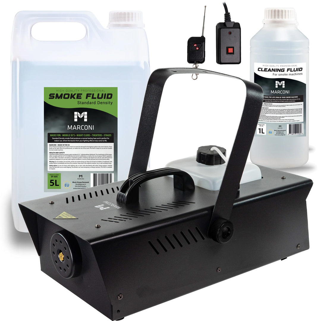 Marconi Røgmaskine (1200W) Bundle