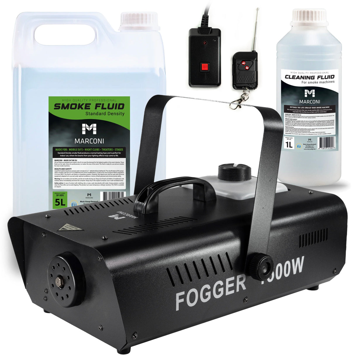 Marconi Røgmaskine (1500W) Bundle