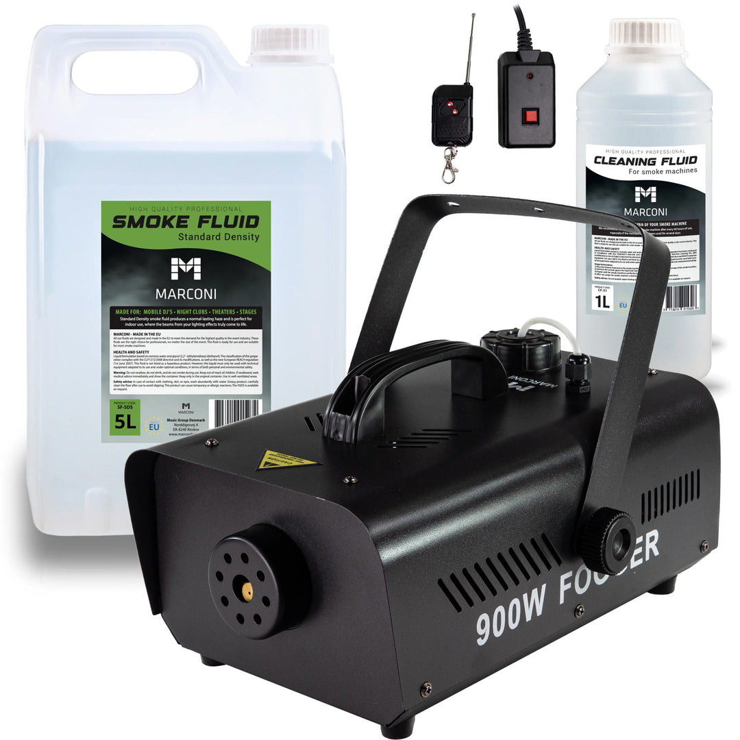 Marconi Røgmaskine (900W) Bundle