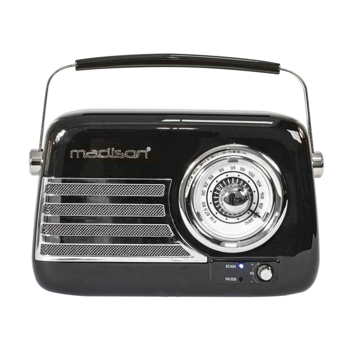 Madison Retro Radio m. Bluetooth og FM (Sort)