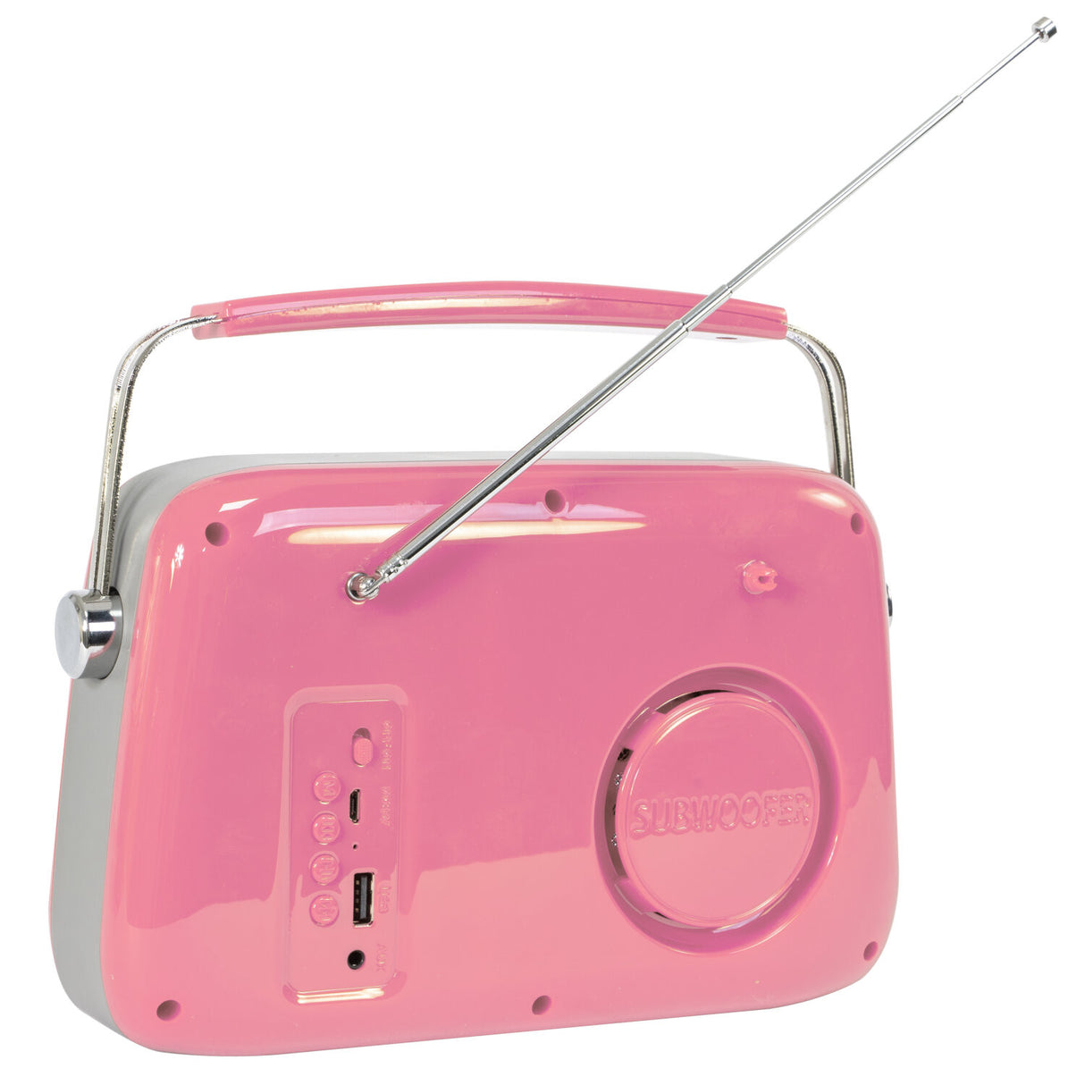 Madison Retro Radio m. Bluetooth og FM (Pink)