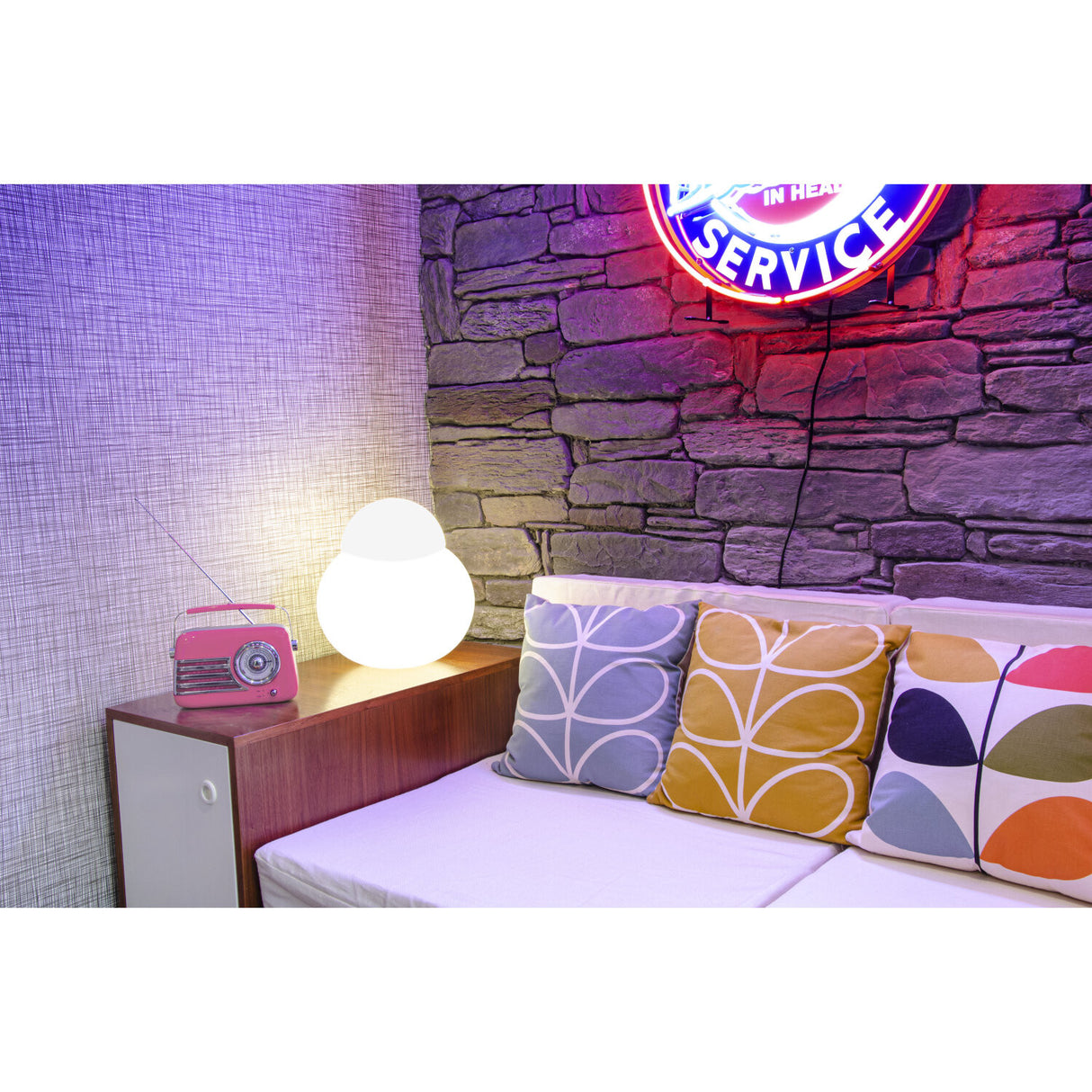 Madison Retro Radio m. Bluetooth og FM (Pink)