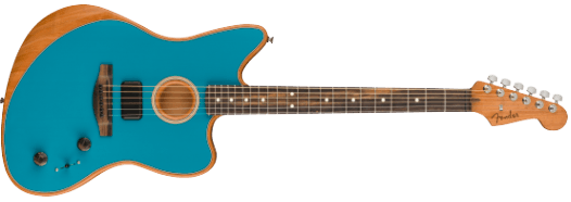 Fender American Acoustasonic Jazzmaster El-guitar (Ocean Turquoise)