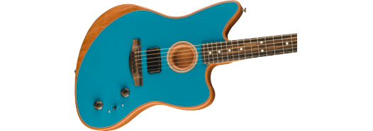 Fender American Acoustasonic Jazzmaster El-guitar (Ocean Turquoise)