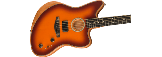 Fender American Acoustasonic Jazzmaster El-guitar (Tobacco Sunburst)