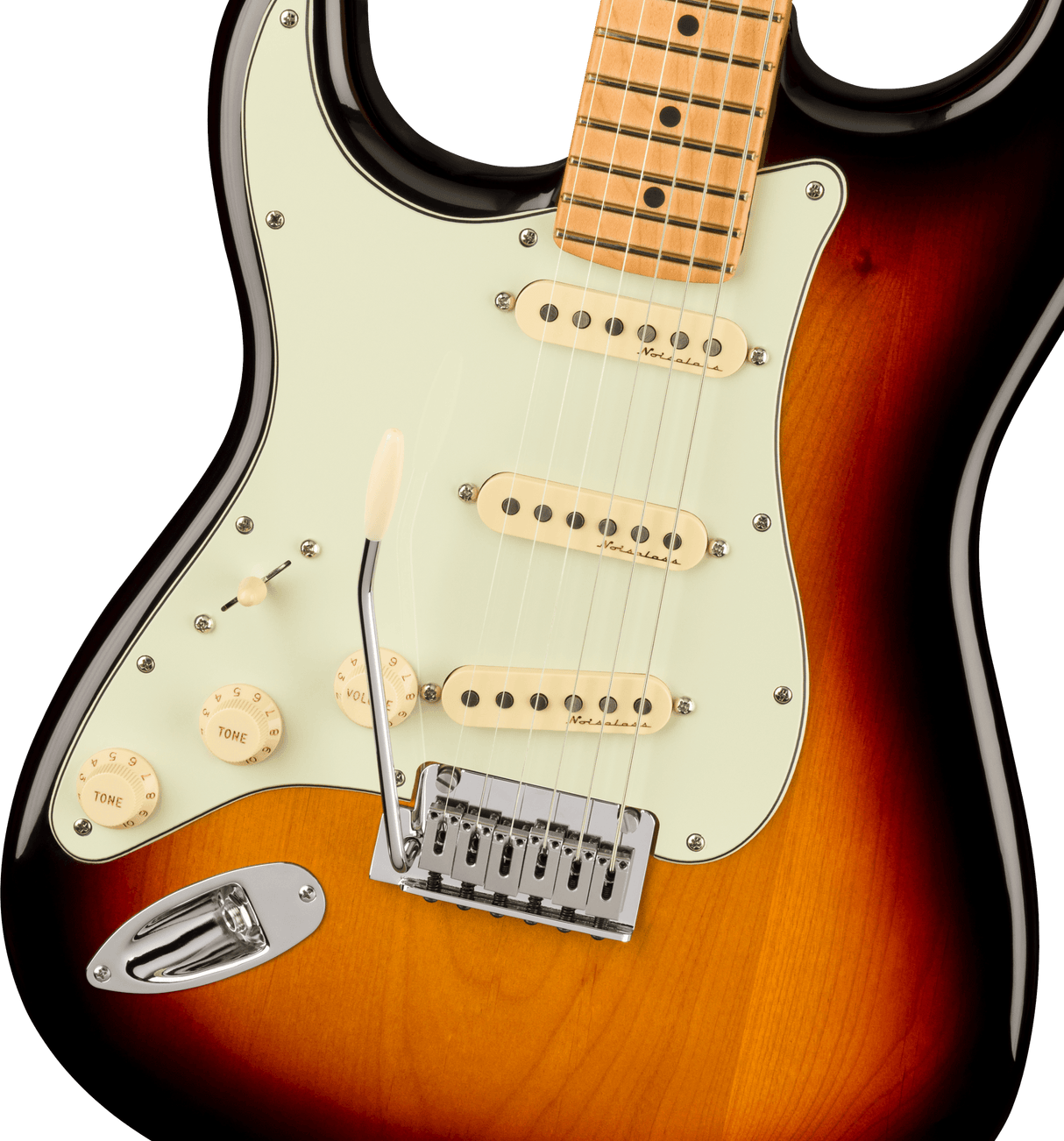 Fender Player Plus Stratocaster Venstrehånds El-guitar (3-Color Sunburst)