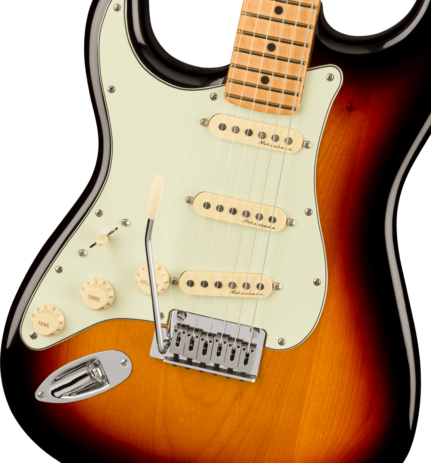 Fender Player Plus Stratocaster Venstrehånds El-guitar (3-Color Sunburst)