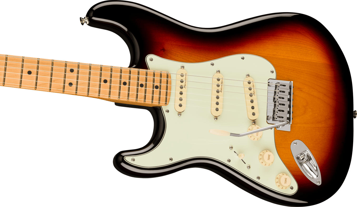 Fender Player Plus Stratocaster Venstrehånds El-guitar (3-Color Sunburst)