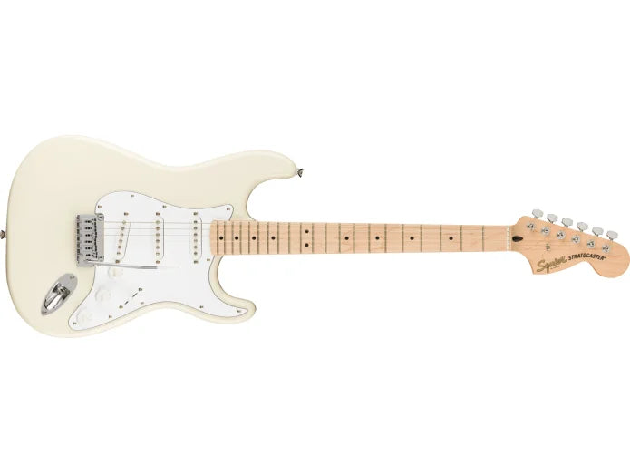 Fender Squier Affinity Stratocaster El-guitar Starterpakke (Olympic White)