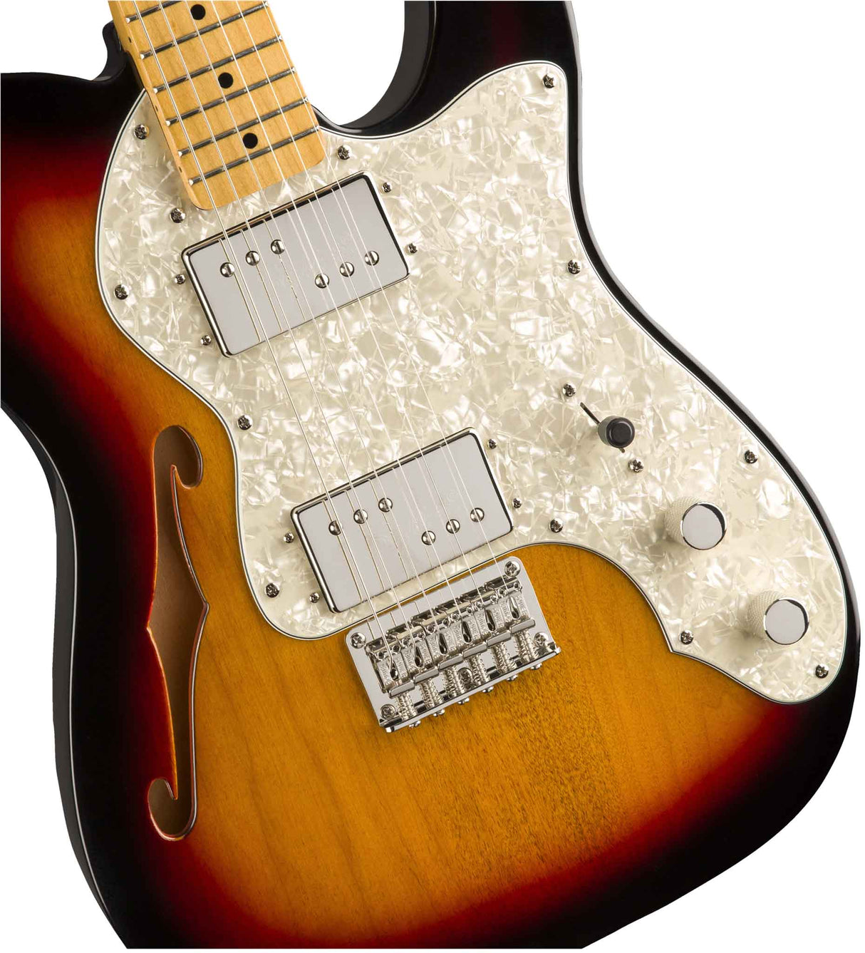 Fender Squier Classic Vibe '70s Custom Telecaster Thinline El-guitar (Sunburst)