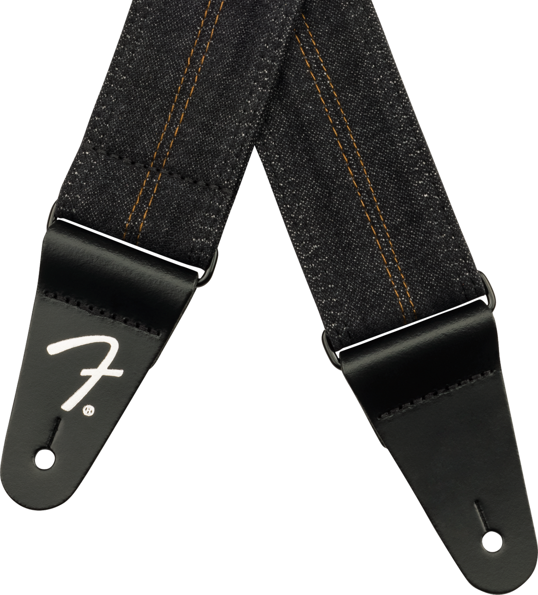 Fender x Wrangler Denim Guitarrem (Washed Black Stitch, 2")