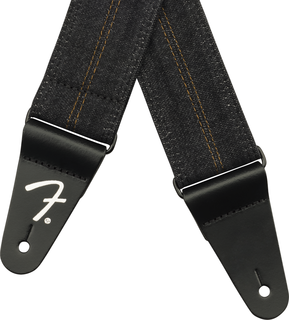 Fender x Wrangler Denim Guitarrem (Washed Black Stitch, 2")