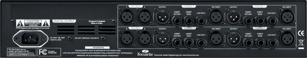 Focusrite ISA 428 mkII Mikrofon Preamp