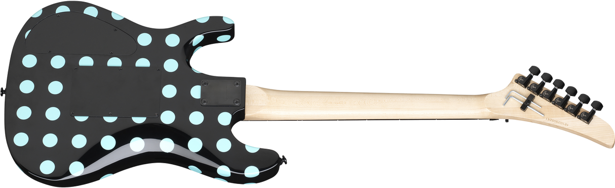 KRamer Guitars NightSwan El-guitar (Black with Blue Polka Dots)