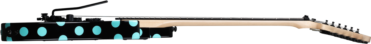 KRamer Guitars NightSwan El-guitar (Black with Blue Polka Dots)