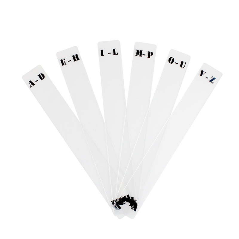 Akryl Dividers til vinylplader(6 stk.) (A-Z)