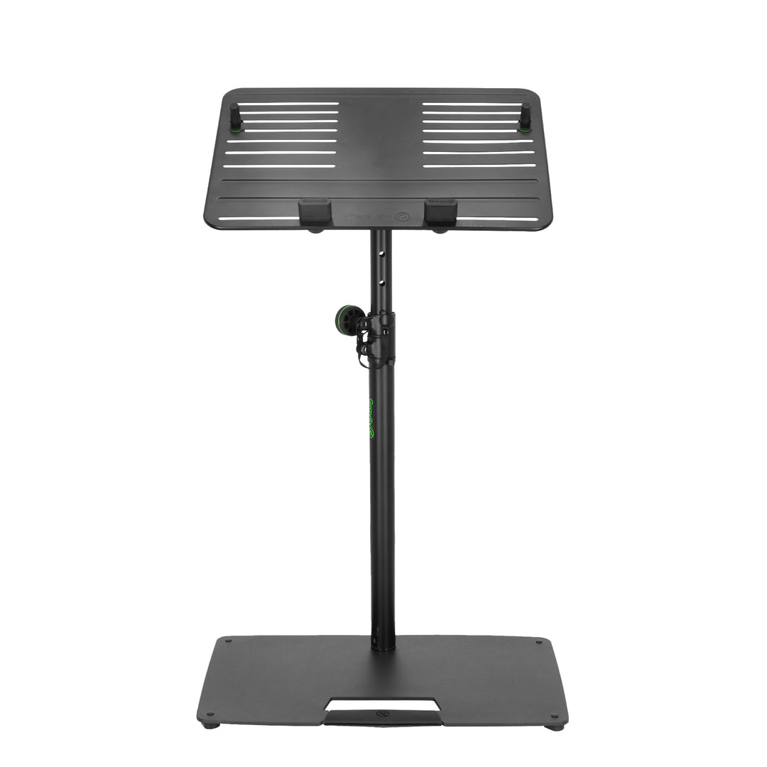 Gravity LTS T 02 B - Universelt laptopstativ med justerbare holdepinde og stålbase, sort