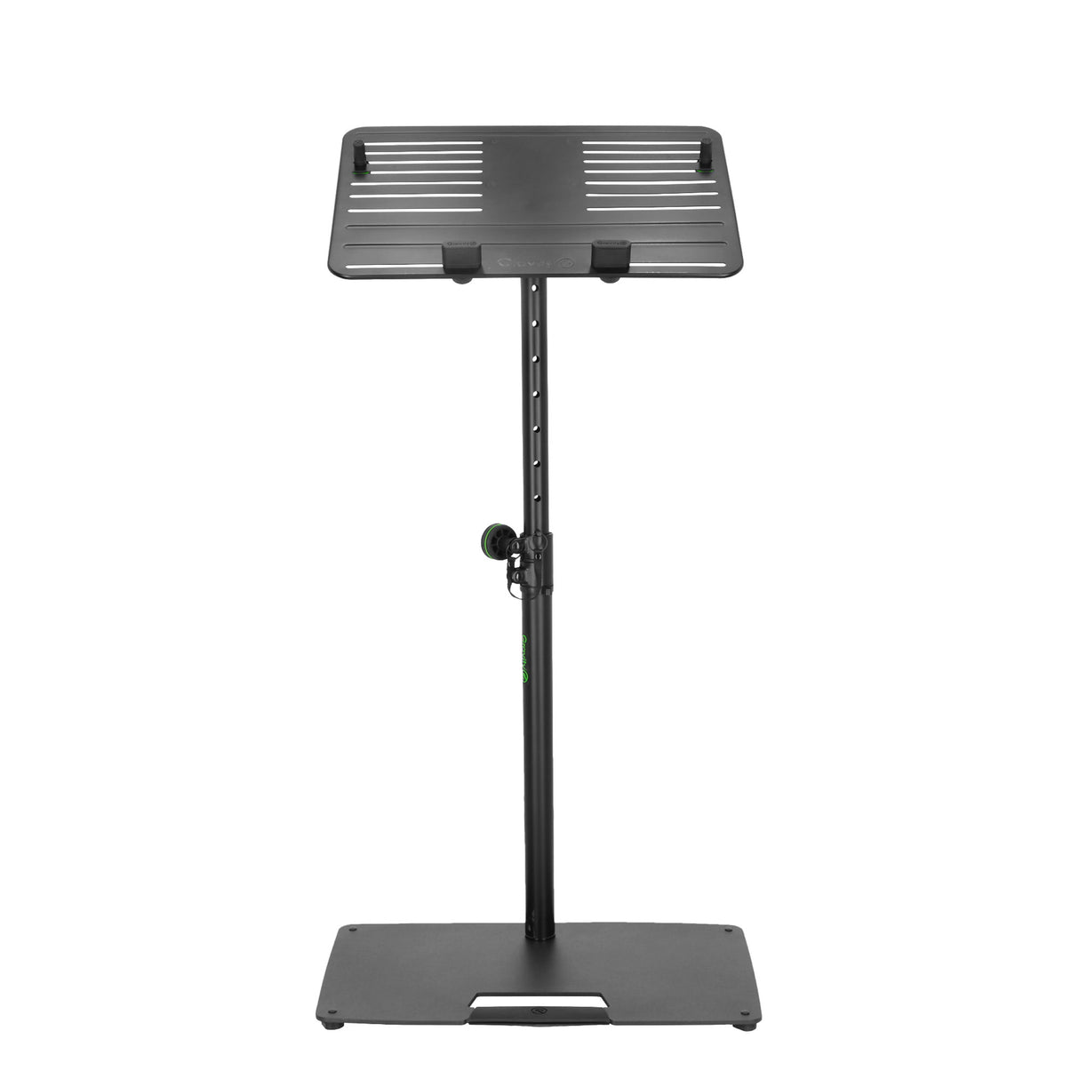 Gravity LTS T 02 B - Universelt laptopstativ med justerbare holdepinde og stålbase, sort