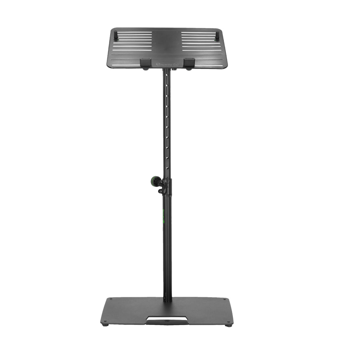 Gravity LTS T 02 B - Universelt laptopstativ med justerbare holdepinde og stålbase, sort