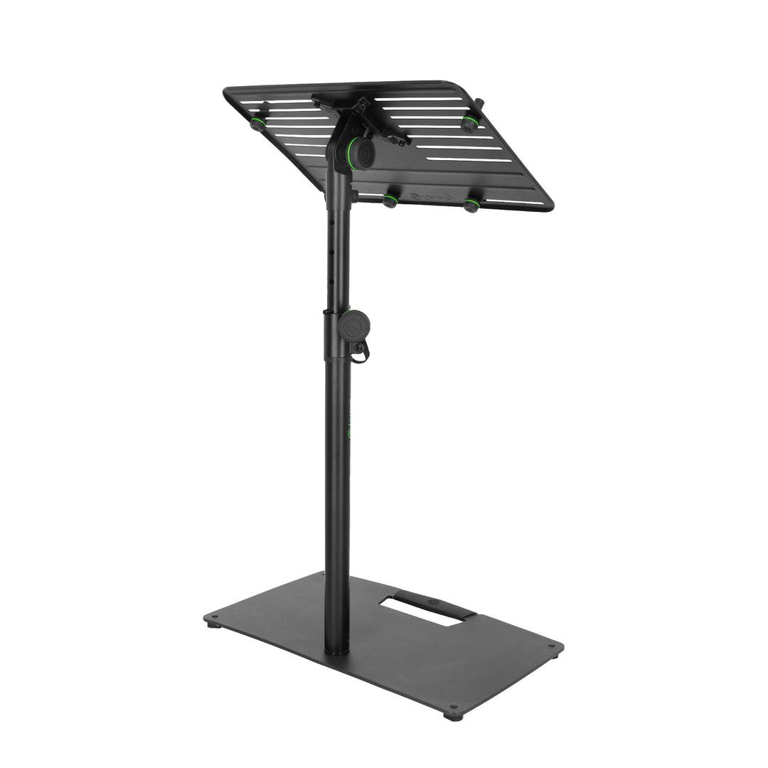 Gravity LTS T 02 B - Universelt laptopstativ med justerbare holdepinde og stålbase, sort
