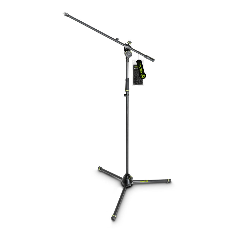 Gravity MS 4321 B - Mikrofonstativ med foldbar trefodsbase og boomarm med 2-punktsjustering