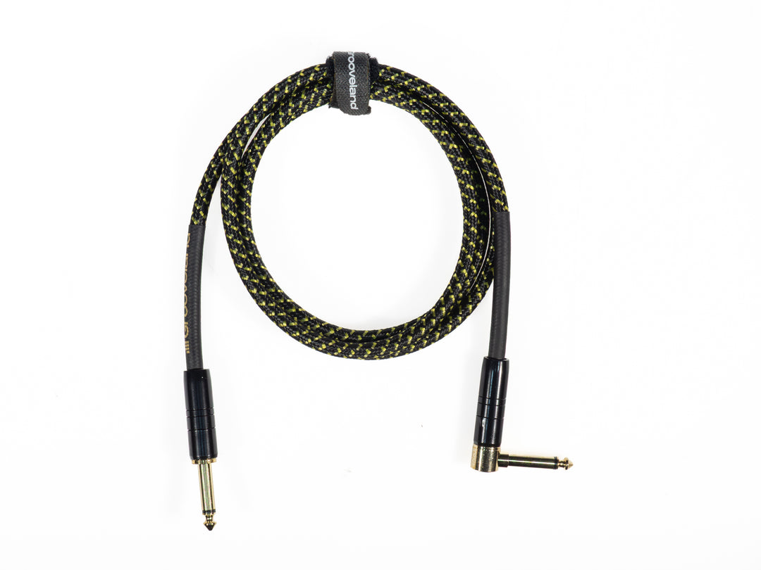 Grooveland Tweed Vinkel Guitarkabel (1,5m - Sort)
