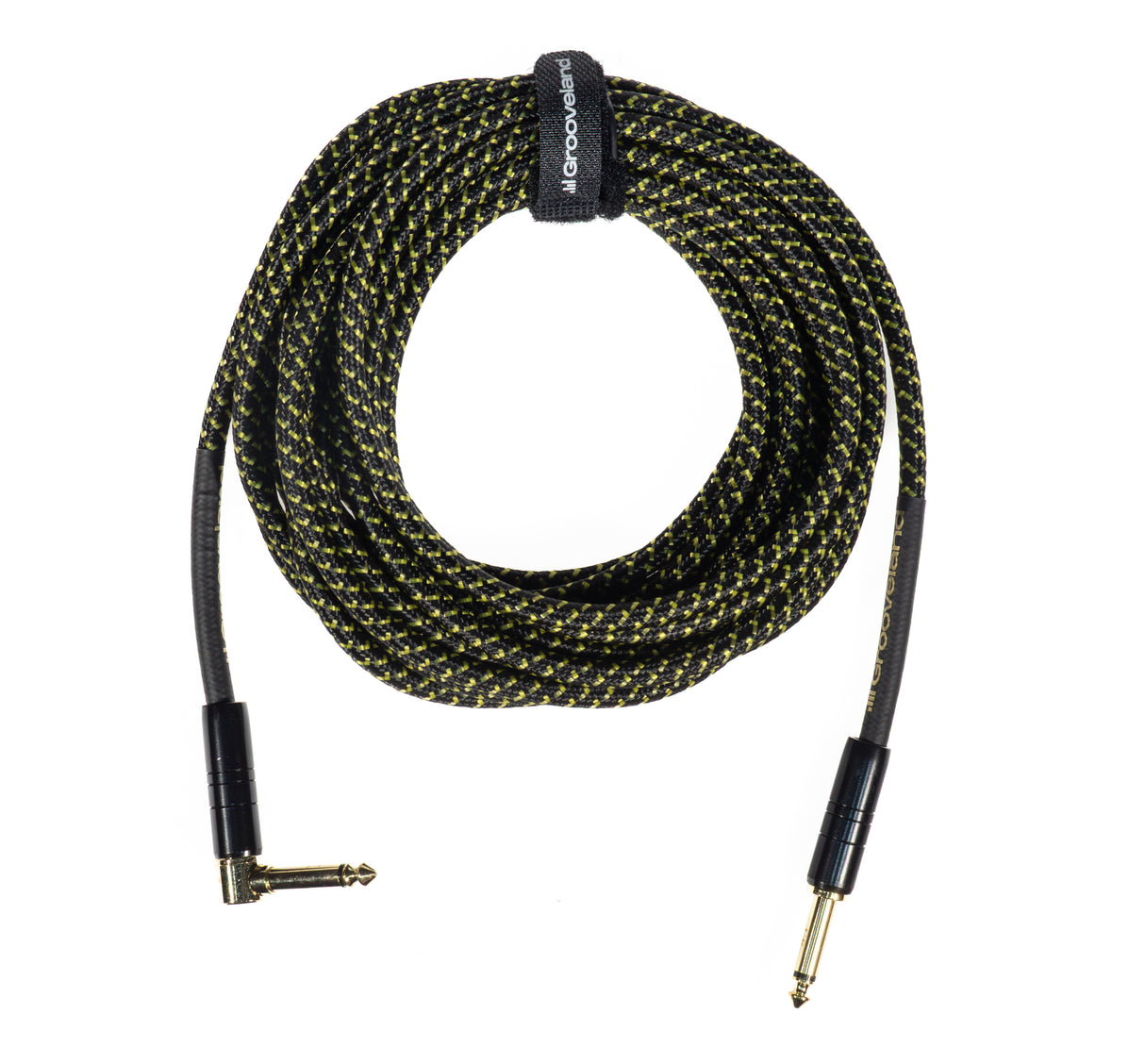 Grooveland Tweed Vinkel Guitarkabel (6m - Sort)