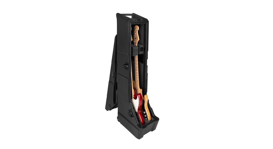 Gator GTR-MINIVAULT-B2 case og stativ til 2 elbasser