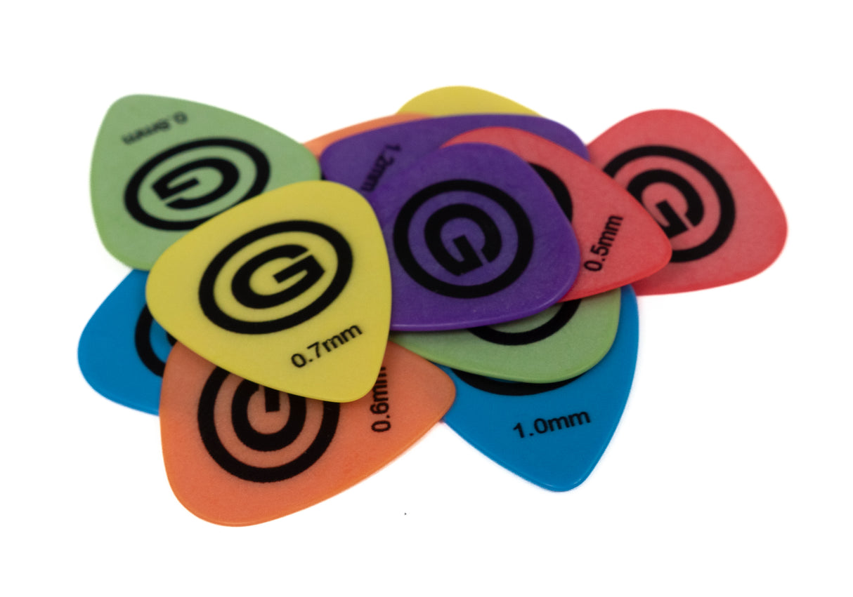 Grooveland Plektre 12 stk blandet