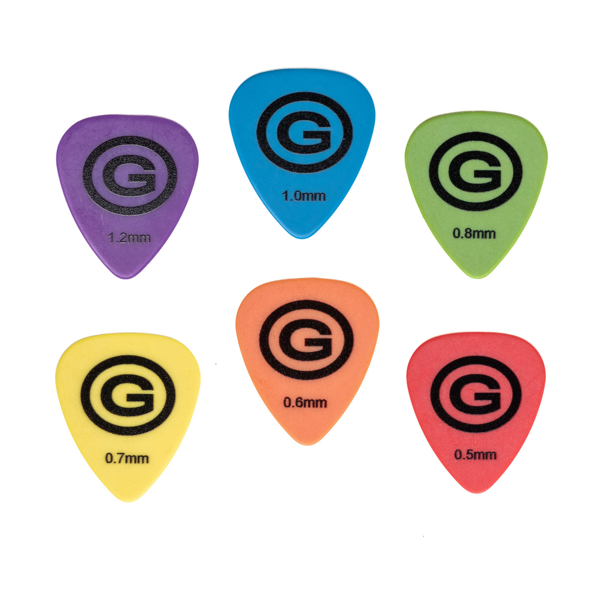 Grooveland Plektre 12 stk blandet