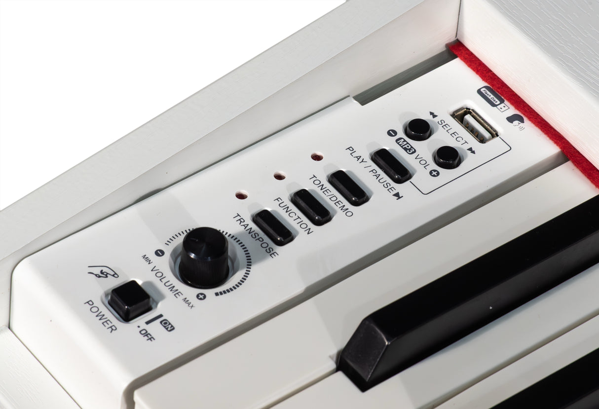 Grooveland DDP-140 El Klaver (Hvid) Bundle