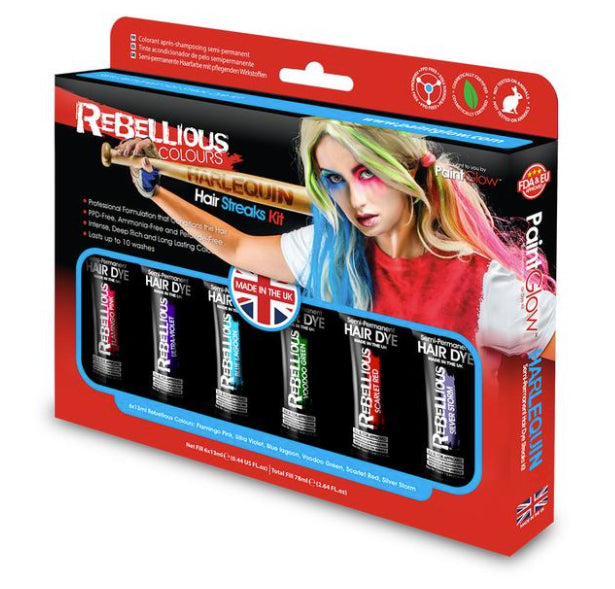 Harley Quin Semi Permanent Hårfarve Sæt
