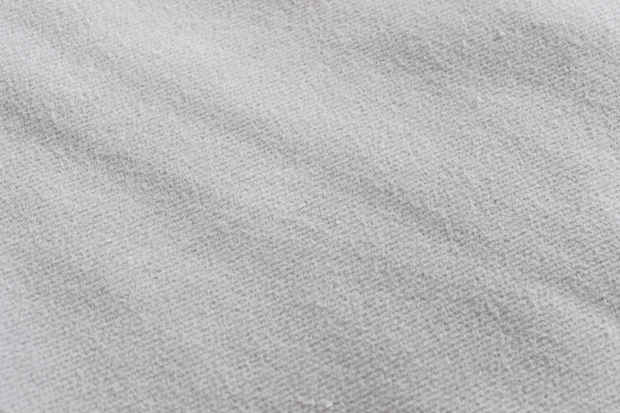 Molton Bagtæppe m. Øjer (Lysegrå)