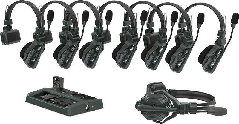 Hollyland Solidcom C1 Full Duplex Trådløst Intercom System med 8 headsets