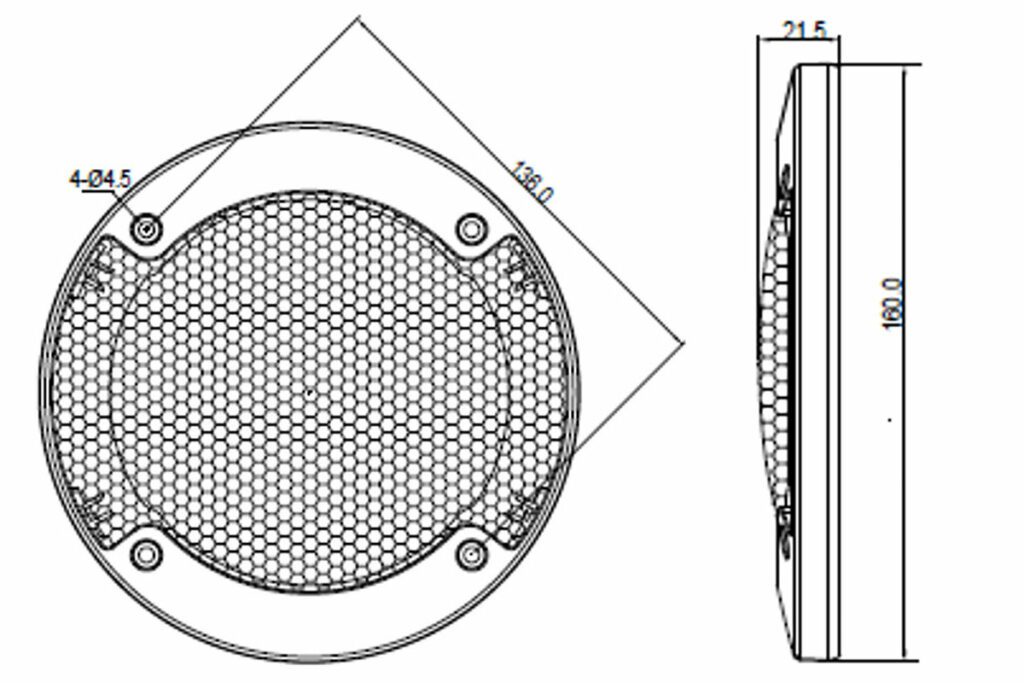BLAUPUNKT ICx 542  2-vejs Bilhøjttalere (13 cm, 5,4")