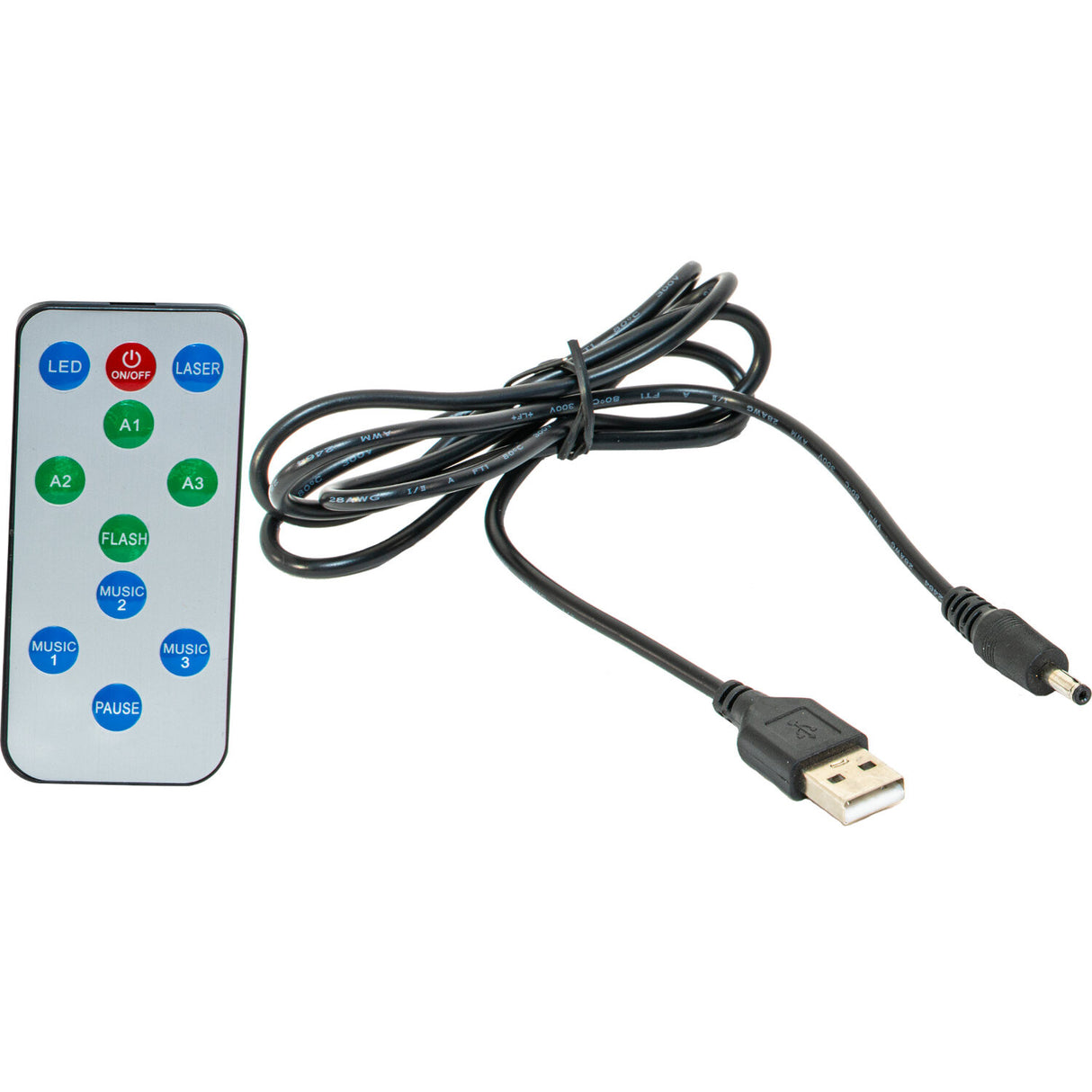 Ibiza Batteridrevet Lyseffekt m. Laser