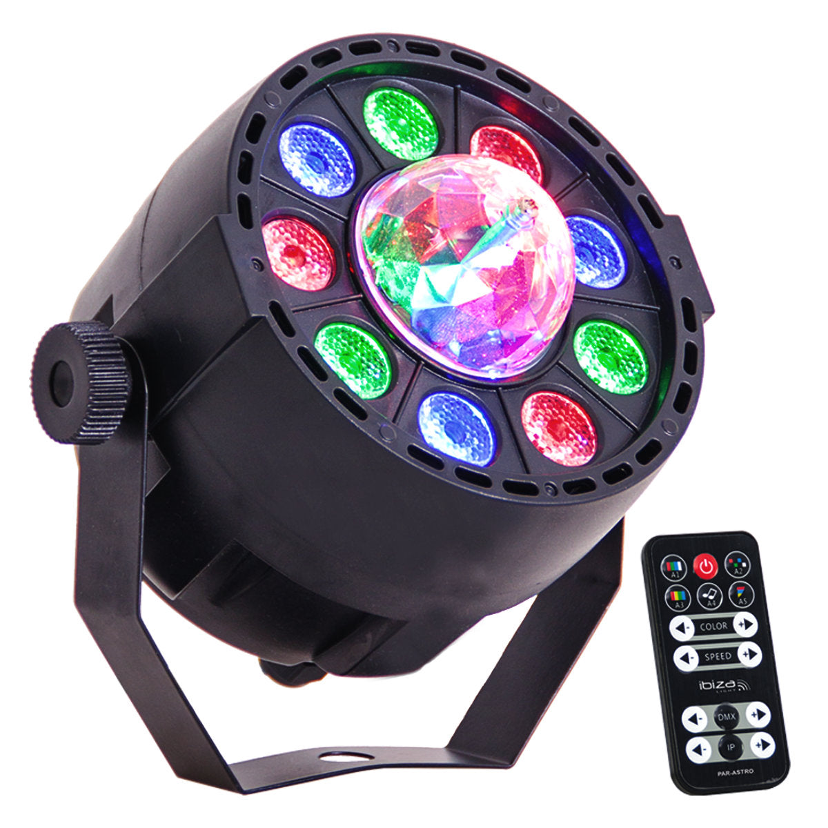 LED PAR-ASTRO 2-i-1 Diskolys 4 Stk. Bundle