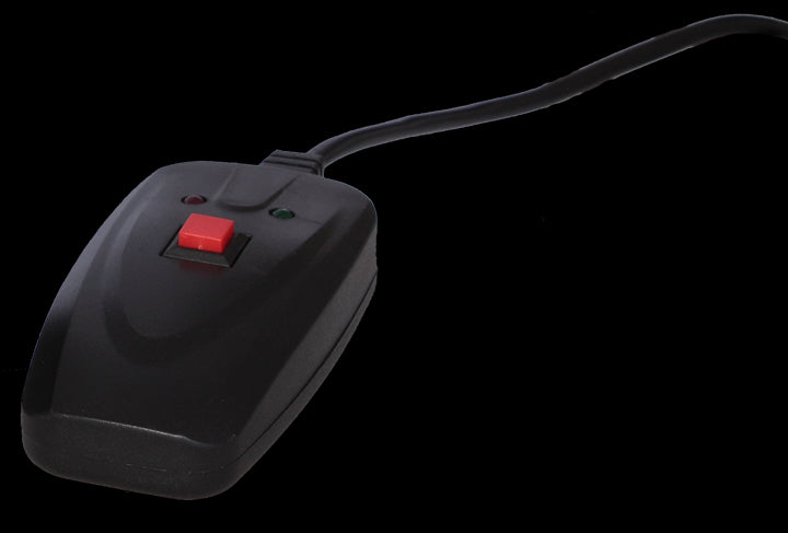 Ibiza Røgmaskine m. Ild/Flamme Effekt (Sort)