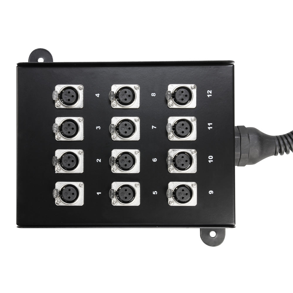 Multikabel med Stage Box 12/0 (10 m)