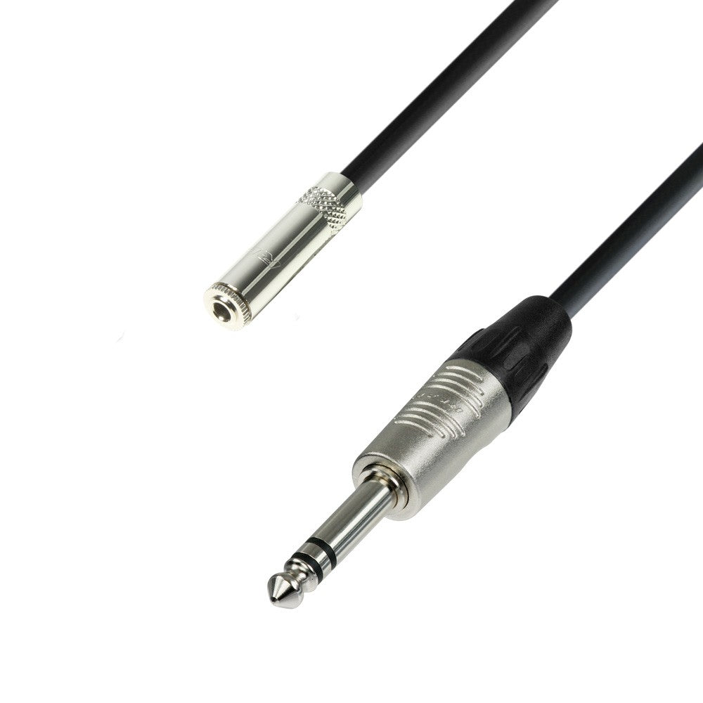 Adapter Kabel 6.3mm Jack Stereo Han til 3,5 Mini Jack Stereo Hun