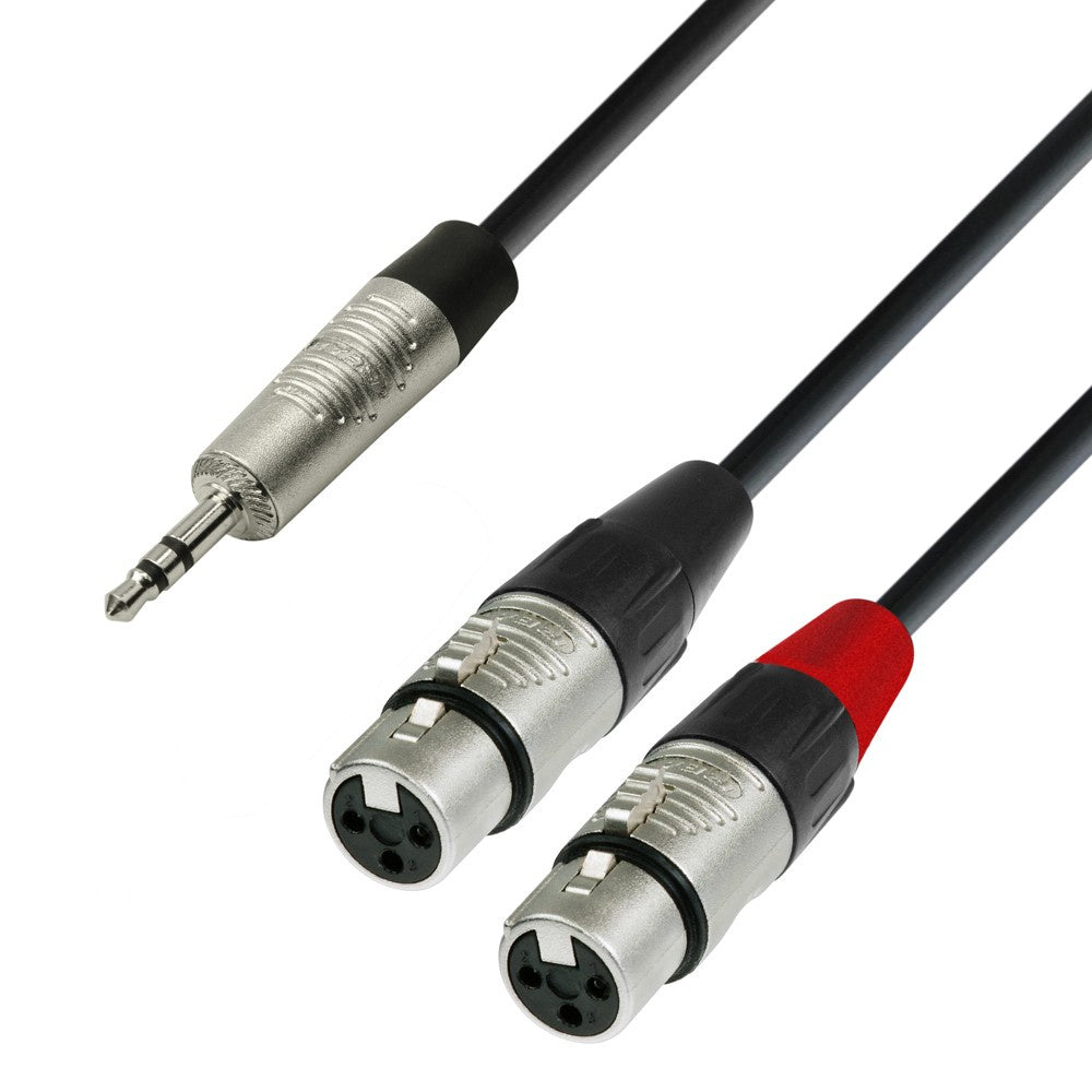 MiniJack til XLR Hun Adapterkabel (1,8m)